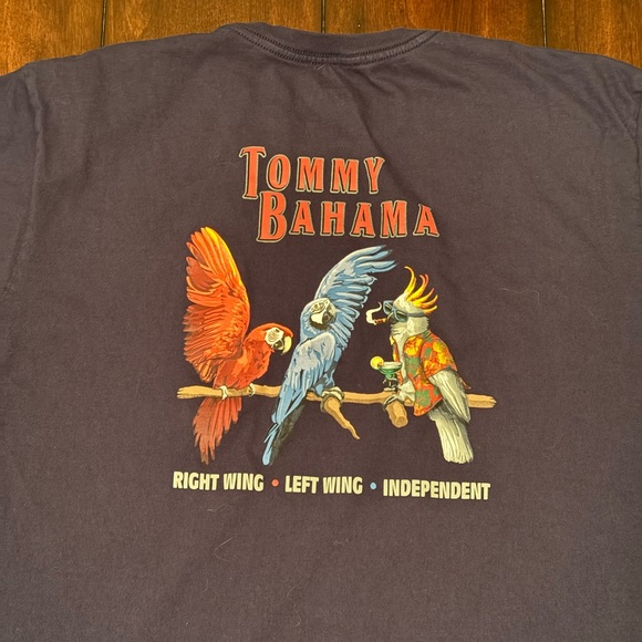 Tommy Bahama Dark Blue Short Sleeve Tee XL - Picture 4 of 6